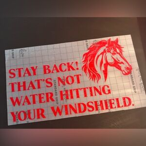 Red Horse Decal Sticker